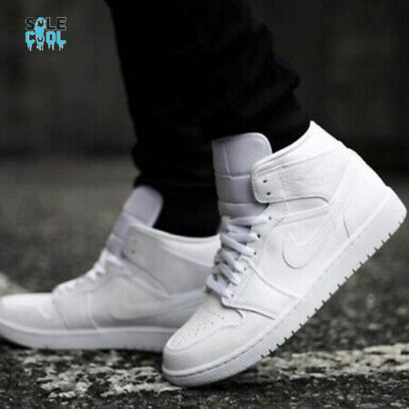 Aj1 Mid Triple White