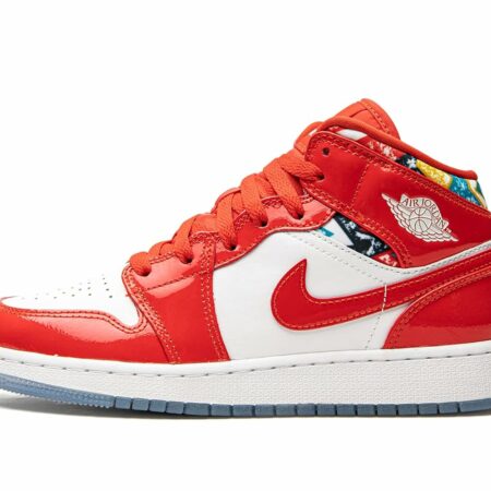 Aj1 Mid Gs Barcelona Sweater Red Paten